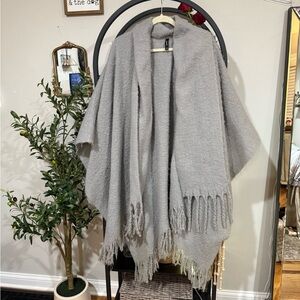 torrid sweater shawl poncho, one size plus size